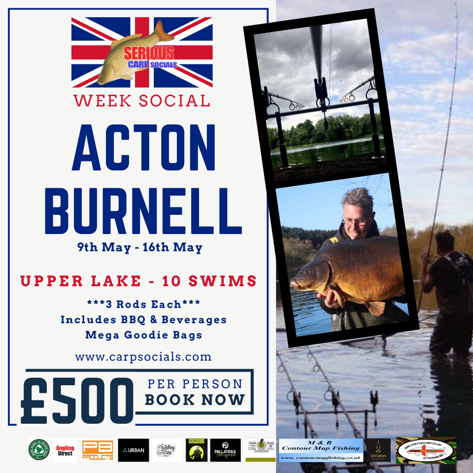 May 9th-16th Acton Burnell UPPER LAKE  (Week long special)