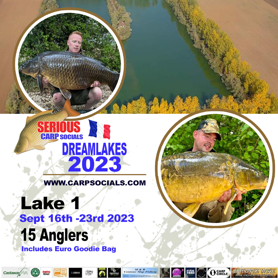 DREAMLAKES (1 week, Exclusive Lake 1) FRANCE 2023: Sep 16th - 23rd
