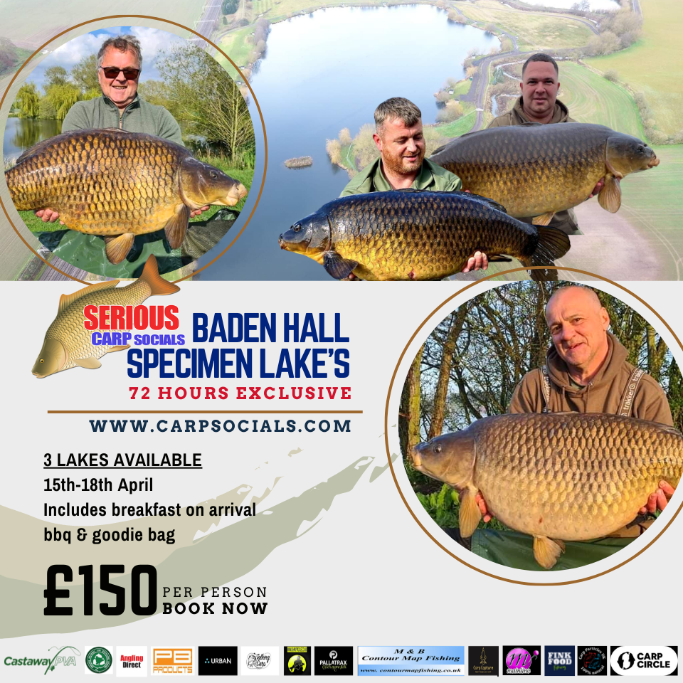 April 15th - 18th:  Badenhall (BRIDGE LAKE), Stafford