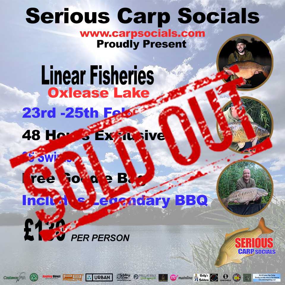 23rd - 25th  February: Linear Fisheries (Oxlease Lake), Oxford