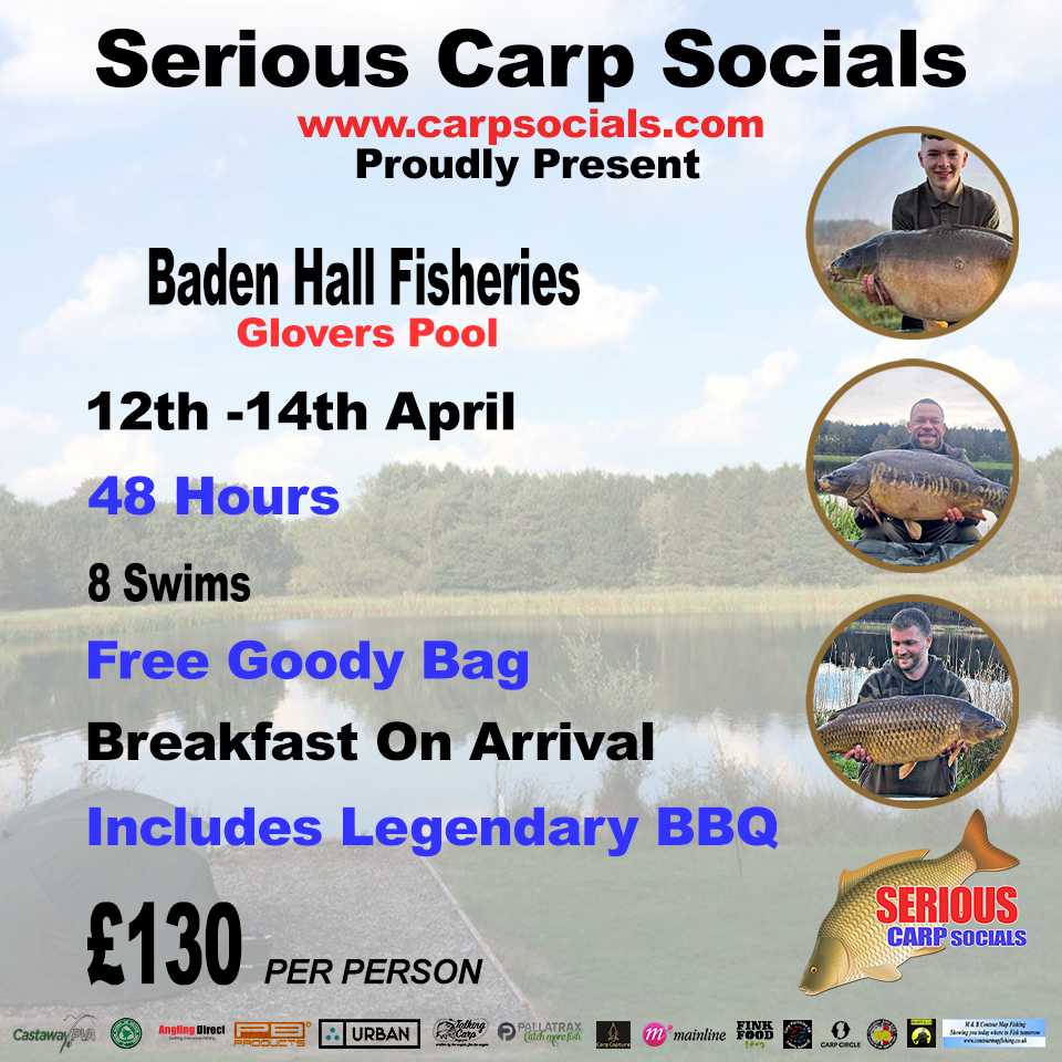 April 12th - 14th (48 hrs):  Baden Hall (GLOVERS LAKE), Stafford