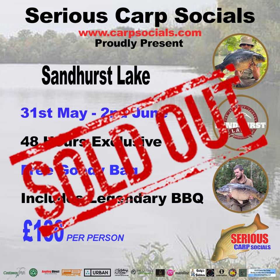 31st May - 2nd June: Sandhurst Lake - 2 NIGHTS Exclusive