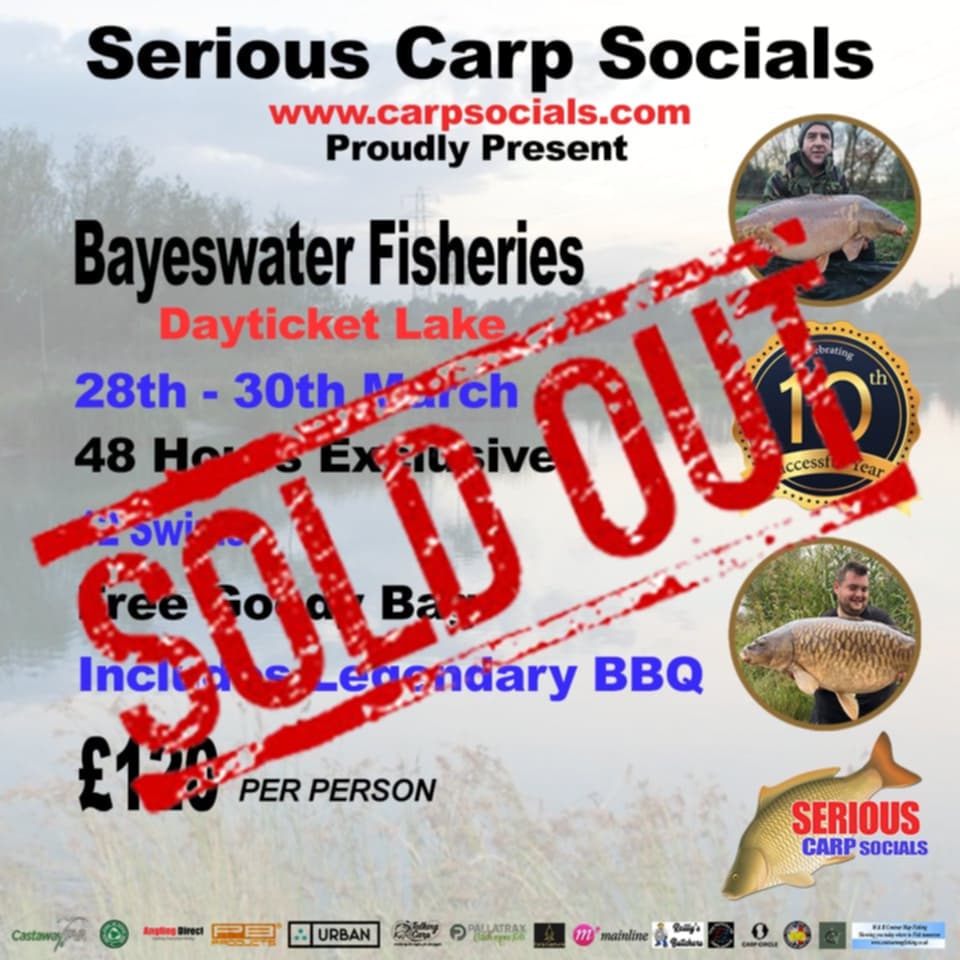 28th - 30th March: Bayswater Day Ticket Lake, Essex