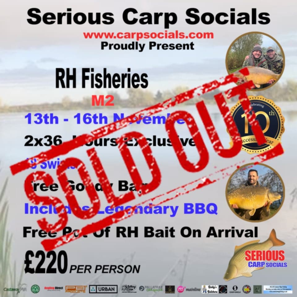 13th-16th November (2x36 hours):  RH fisheries - MONUMENT 2,  Shifnal