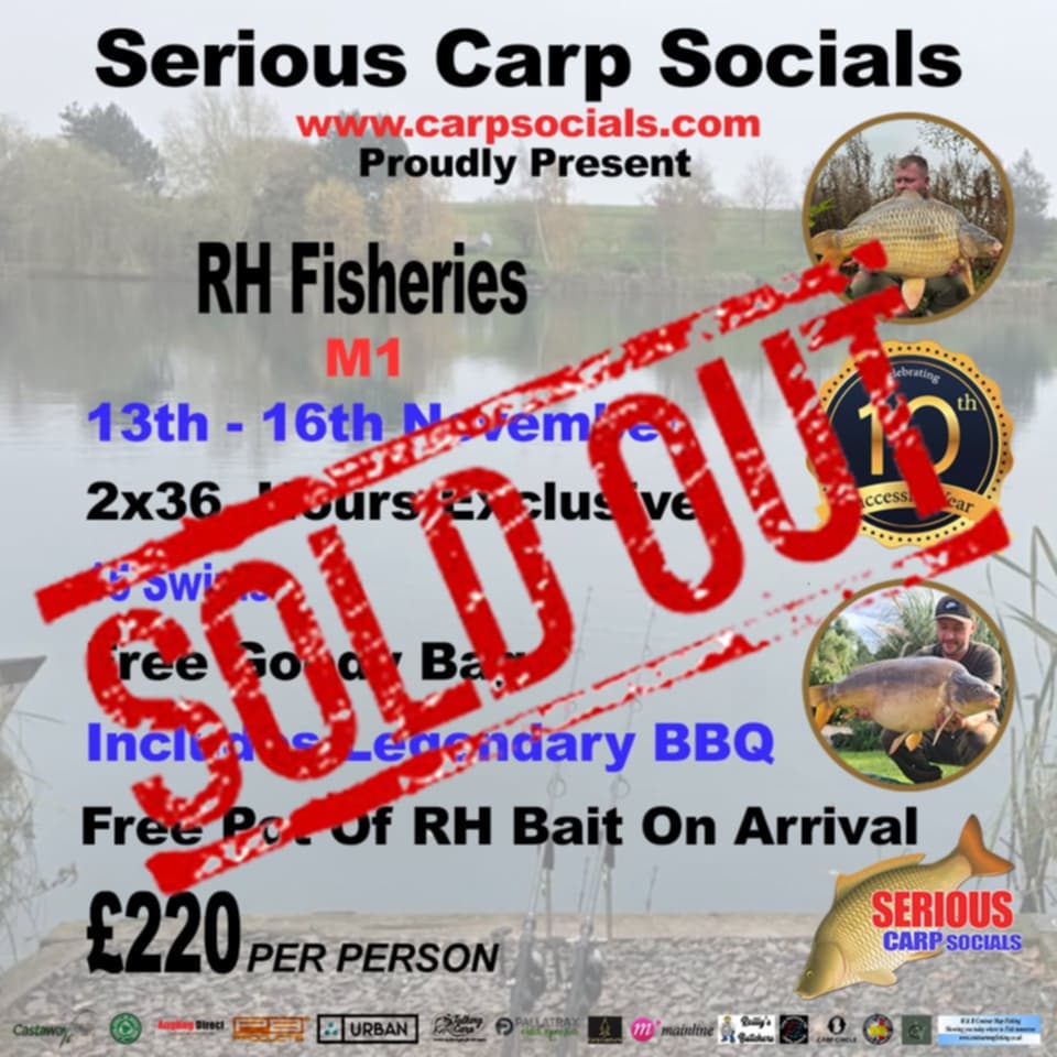 13th-16th November (2x36 hours):  RH fisheries - MONUMENT 1,  Shifnal