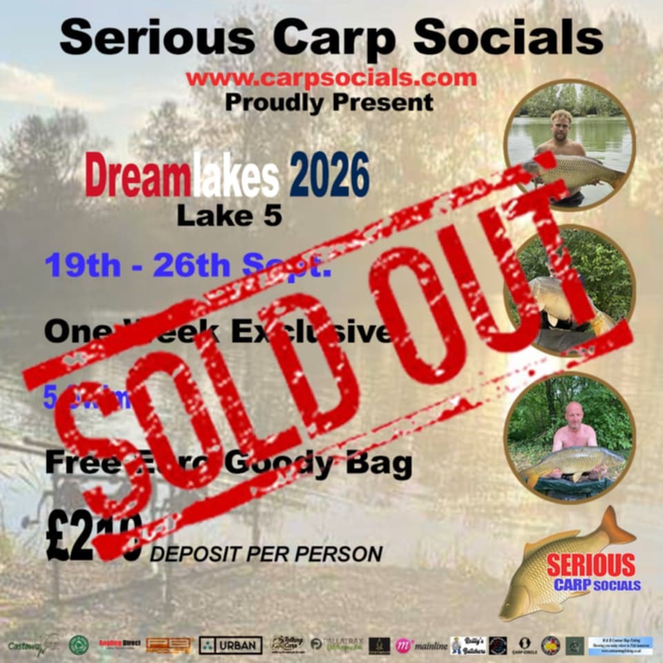 DREAMLAKES (1 week, Exclusive Lake 5) FRANCE 2026: 19th - 26th Sep.