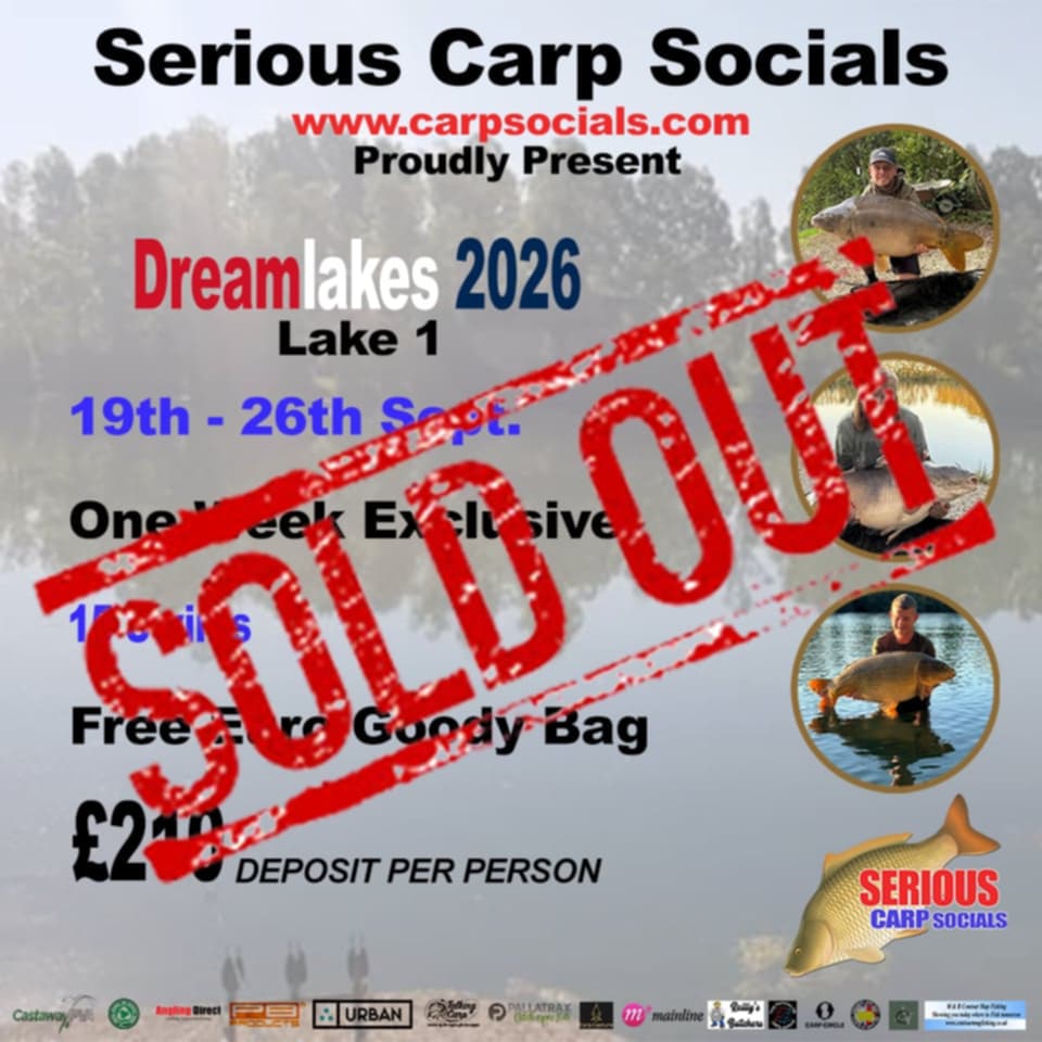 DREAMLAKES (1 week, Exclusive Lake 1) FRANCE 2026: 19th - 26th Sep.